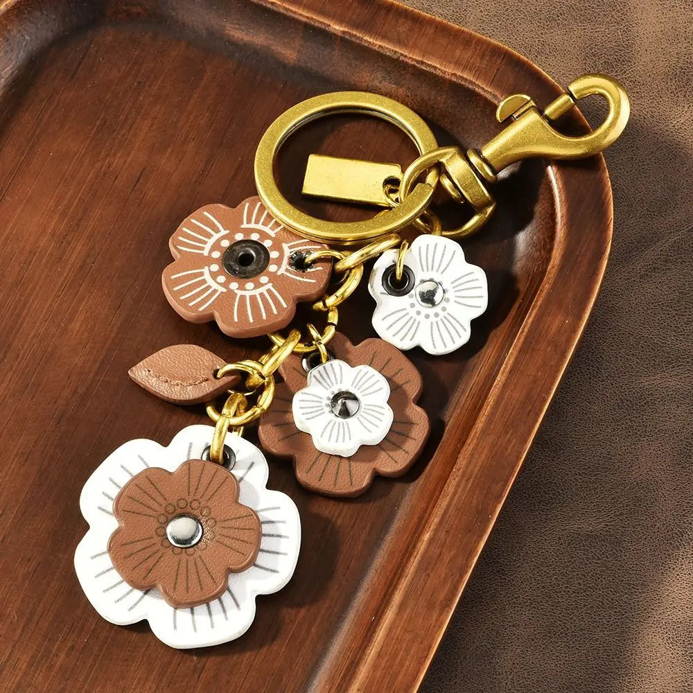 New Retro Bag Hanging Ornaments Elegant Lightweight Flower Keychain Multipurpose Backpack Pendant Decoration Pendant