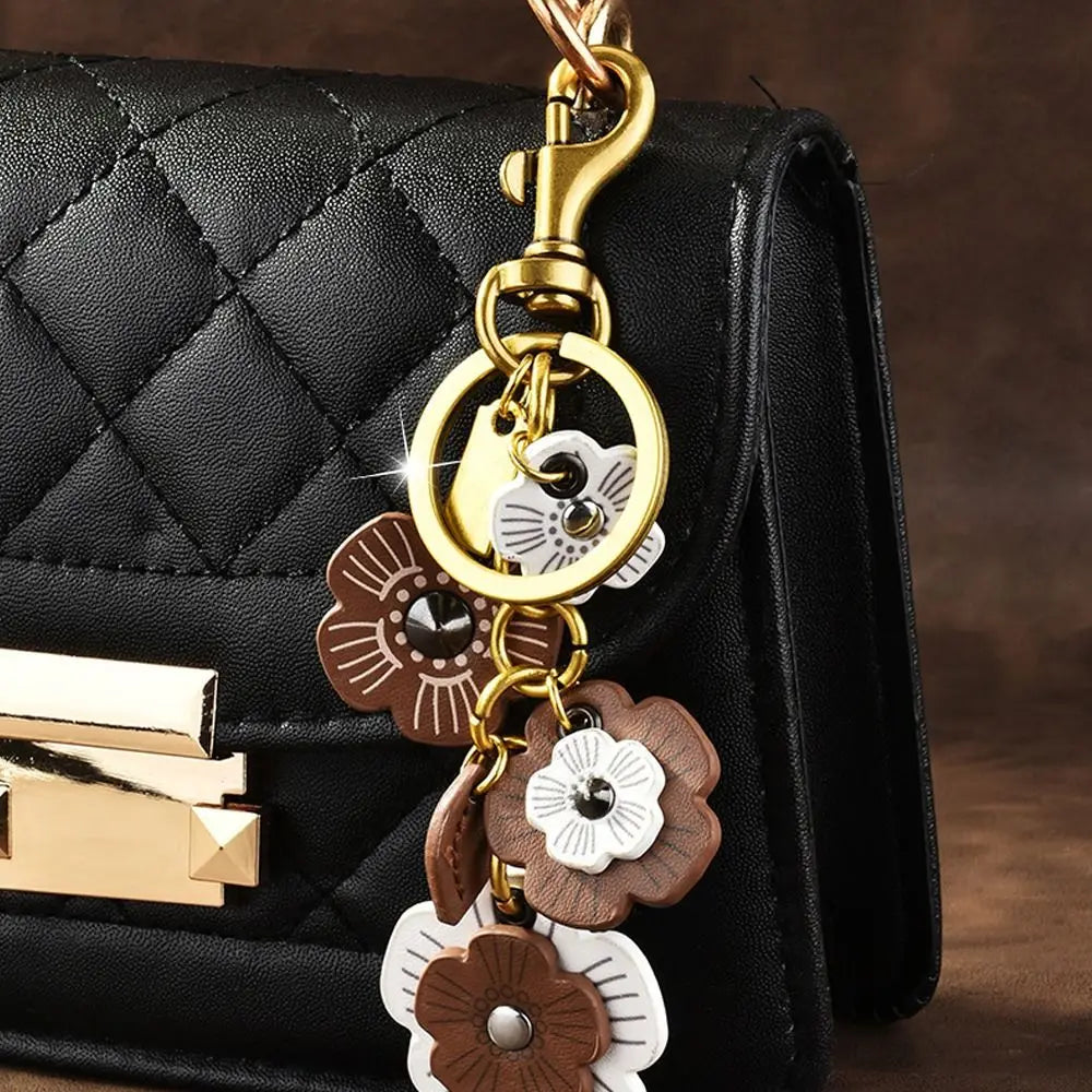New Retro Bag Hanging Ornaments Elegant Lightweight Flower Keychain Multipurpose Backpack Pendant Decoration Pendant
