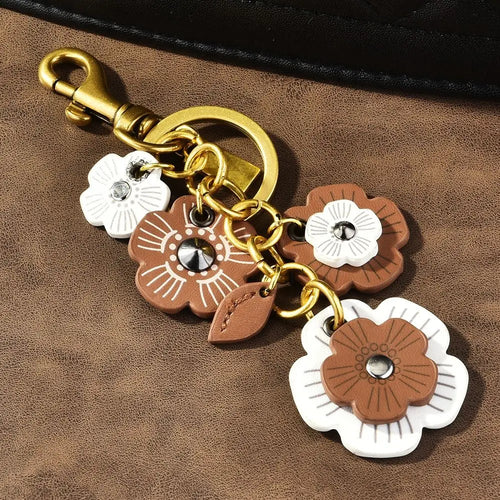 New Retro Bag Hanging Ornaments Elegant Lightweight Flower Keychain Multipurpose Backpack Pendant Decoration Pendant